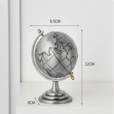 Picture of Thumbnail 1Thumbnail 2Thumbnail 3World Map 3D Rotating, Metal Globe With A Stand