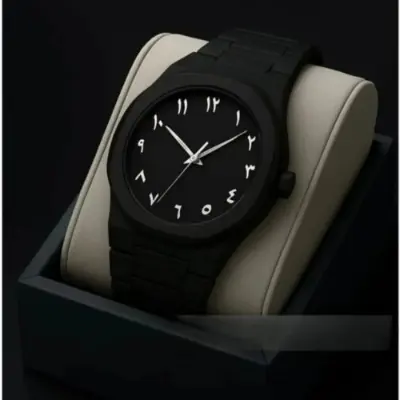 Picture of Aura Arabic Men's Quartz Watch Black- Waterproof