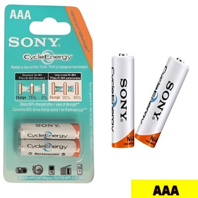 Picture of Sony Cycle Energy AA Rechargeable Batteries, 4600mAh Capacity And 1.2V 2pcs