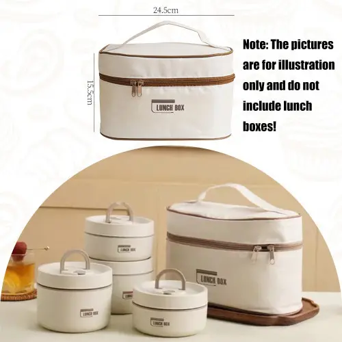 Picture of 4 Pcs Stainless Steel Lunch Box With Bag