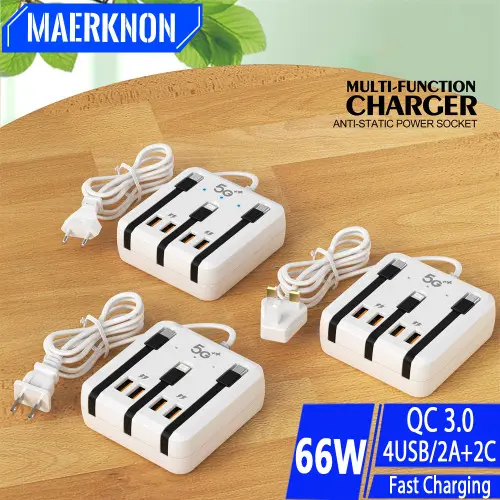Picture of USB 3 in 1 Charger for Android & Apple