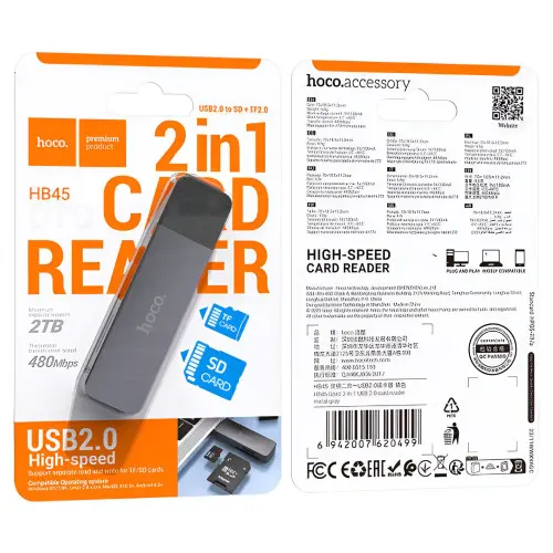 Picture of Hoco HB45 Spirit 2-in-1 USB 2.0 Card Reader