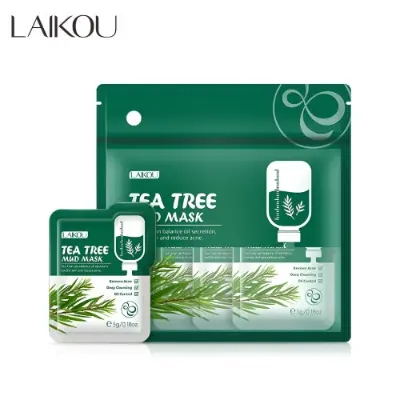 Picture of Laikou 12 Pcs/Set Deep Cleansing Oil Control Anti Acne Tea Tree Mud Mask