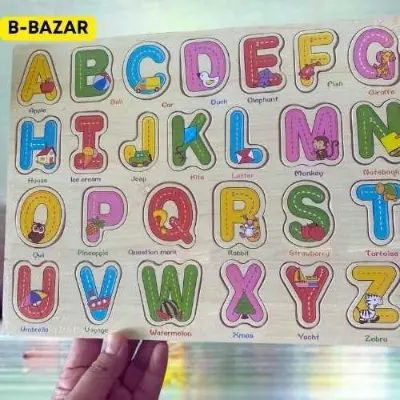 Picture of Wooden Puzzle Alphabet ABCDE