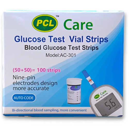 Picture of PCL Care AC-301 Blood Glucose 100-Pcs Test Strip