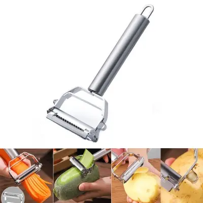 Picture of গাজর, শসা, আলু, পেঁপে—সবকিছু কাটুন এই এক পাওয়ারফুল জুলিয়েন পিলার দিয়ে | MNK SHOP(Silver)