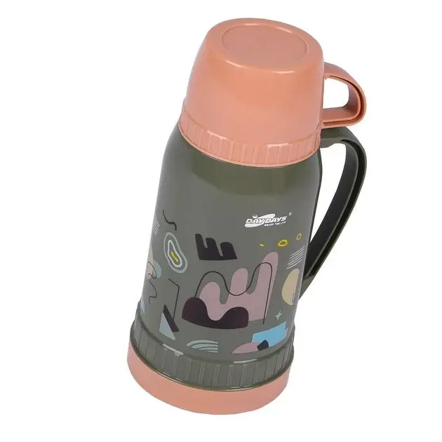 Picture of Premium Color Print Vacuum Flask One Cup Glass Inner Hot Cold Thermos Gift Ready Design For Everyone | MNK SHOP(Multicolor)