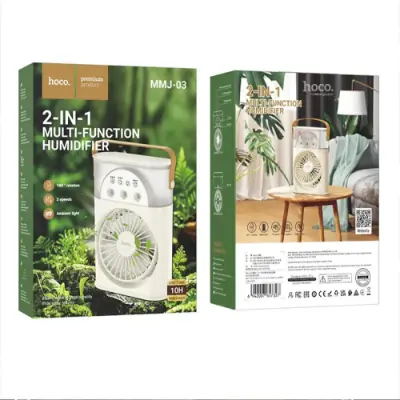 Picture of Hoco MMJ-03, (2 in 1) Multi-Function Humidifier Rechargeable maximum usage time of 8-10 hours