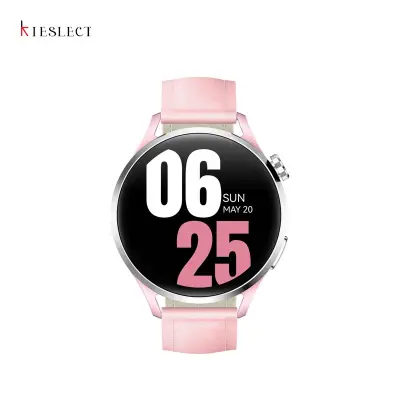 Picture of Kieslect Lora 3 BT Calling Smart Watch Gold metal+white leather