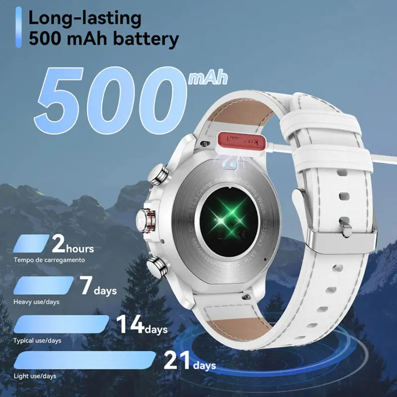 Picture of Kieslect KR Ultra 3 Bluetooth Calling Smart Watch-White White
