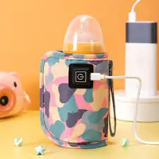 Picture of USB Milk Water Bottle Warmer Travel Stroller Insulated Bag Infant Bottle Feeding Warmer | Portable USB Bottle Warmer, Milk Water Warmer Safe Insulated Baby Bottle Stroller Bag Multipurpose On The Go Outdoor Winter for Mom Daycare Travel