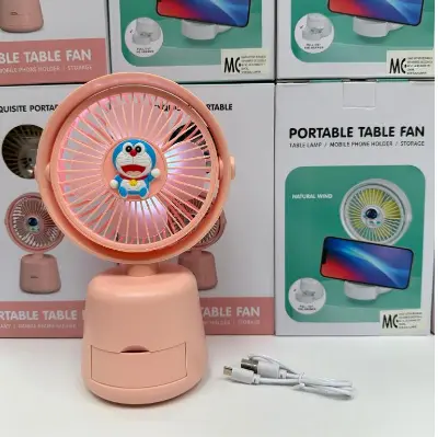 Picture of Mini USB Portable Fan Mute Desk Fan Melody Hand Fan Kawaii Toy Girl Boy Gift