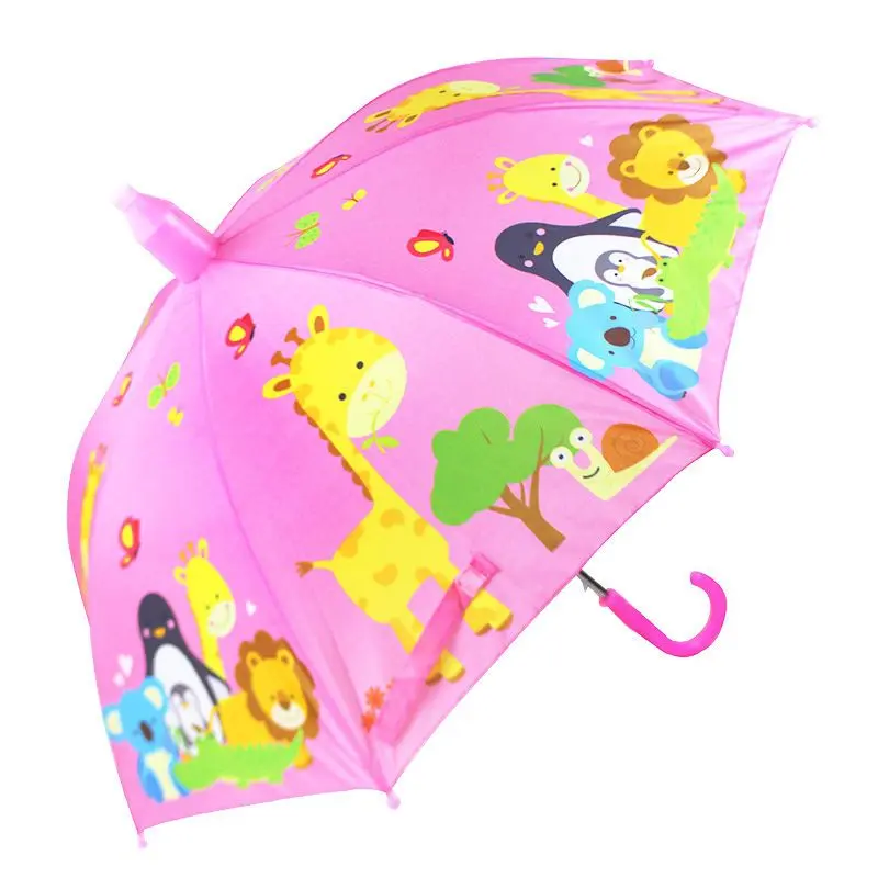 Picture of Waterproof Cover Children's Umbrella Boys and Girls Cartoon Umbrella Kindergarten Elementary School Baby Sunshade Kids Umbrella with Straight Shank