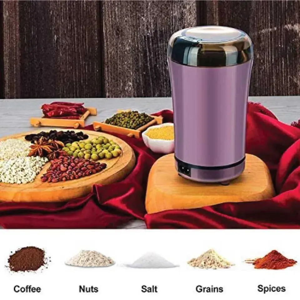Picture of Mini Electric Grinder Machine Coffee Nuts Beans Spices Grains Grinding Machine Multifunctional Home Grinder Portable Coffee Grinder