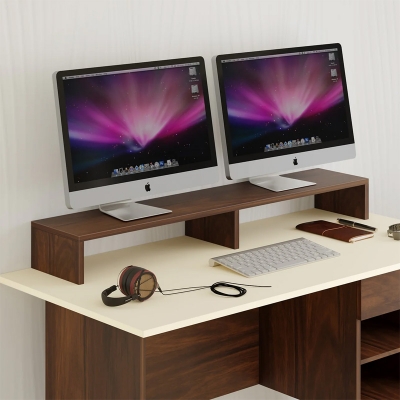 Picture of Working station Home Ofiice Desk, Monitor Riser Stand for Desk, Table for Monitor Riser