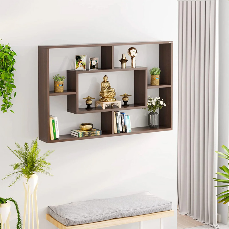 Picture of Crafte Wall Mount Wall Shelf, Display Rack Wall Mount Display Rack Book Shelf for Home Office Wall Décor