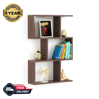 Picture of Maple Wall Shelf Display Rack Wall Mount Display Rack Book Shelf for Home Office Wall Décor