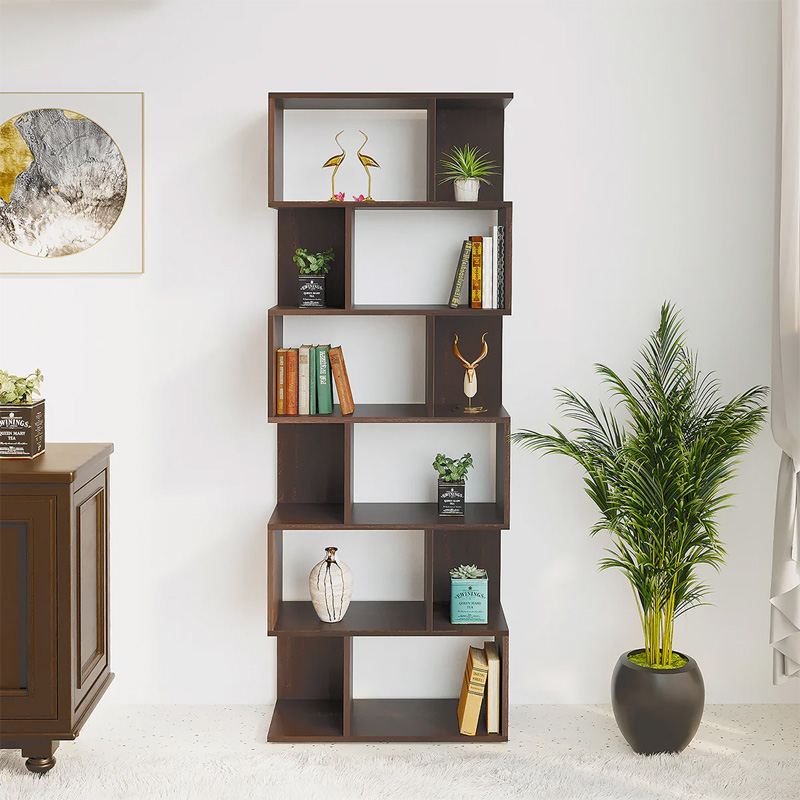 Picture of Crosbon BookShelf Book Rack Organizer with Shelves for Décor Display, Floor Standing Display Rack for Home Office Library