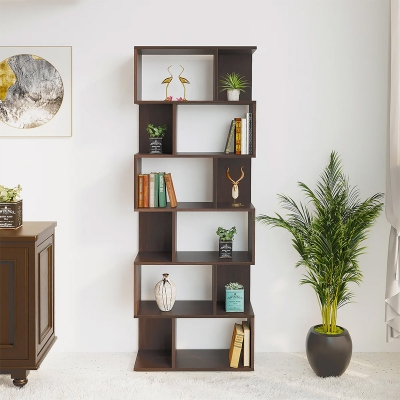 Picture of Crosbon BookShelf Book Rack Organizer with Shelves for Décor Display, Floor Standing Display Rack for Home Office Library