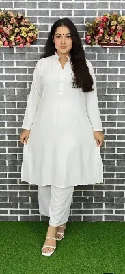 Picture of BUTTON GOWN-White