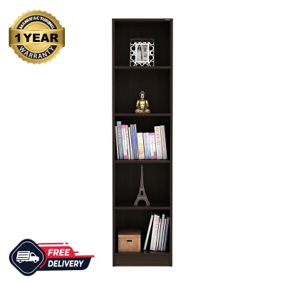Picture of Alex 5 Tier Bookshelf, Book Rack Organizer with Shelves for Décor Display, Floor Standing Display Rack for Home Office Library
