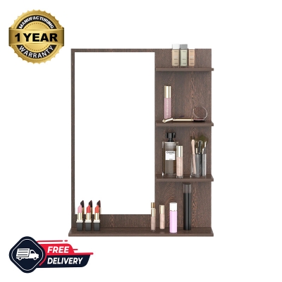 Picture of Rico Mini Dressing Table Wall Mount Dressing Mirror with Storage Shelve