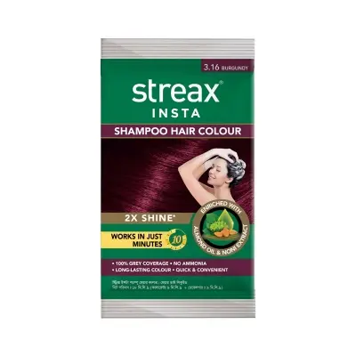 Picture of Streax Pro Hair Shampoo 18ml Burgundy