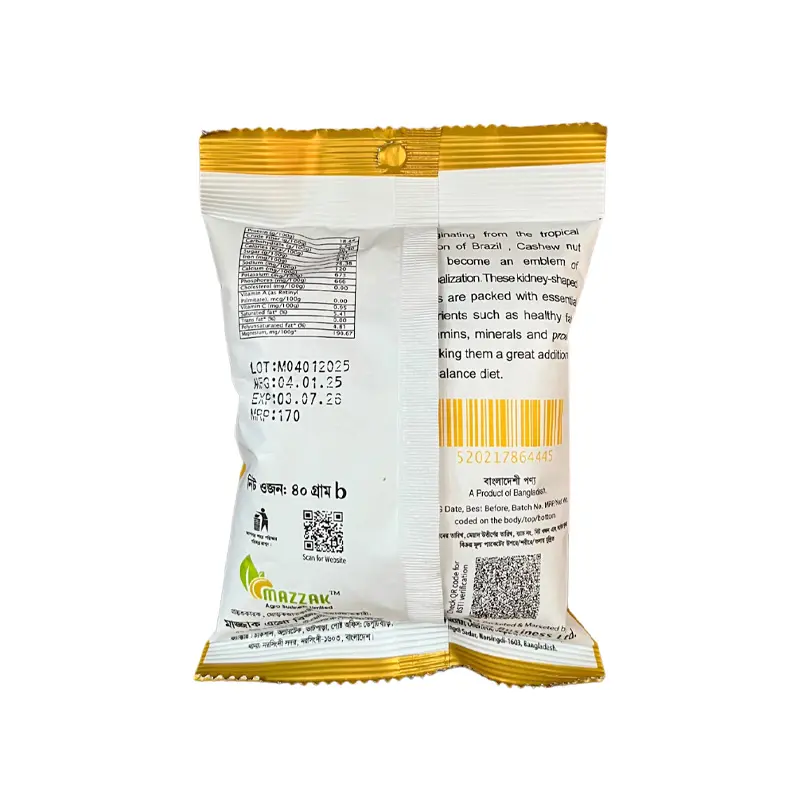 Picture of Mazzak Cashewnut Roasted Salt Leamon Flv 40gm Pkt