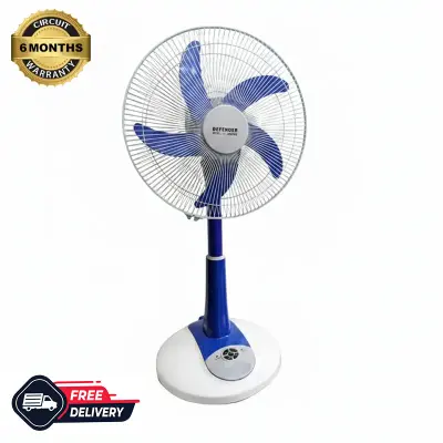 Picture of Defender TS-2986HRS 16" Rechargeable Fan AC-DC with LED Multi-Function China Fittings Blue 