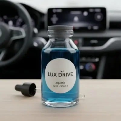 Picture of Lux Drive Premium Car Air Freshener Refill - 50ml High Concentration Fragrance Oil with Precision Dropper