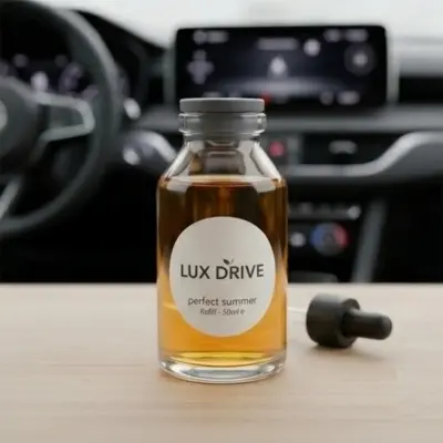 Picture of Lux Drive Premium Car Air Freshener Refill - 100ml High Concentration Fragrance Oil with Precision Dropper