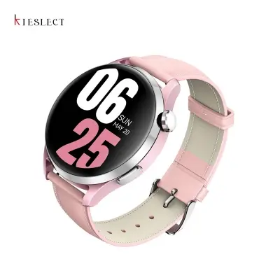 Picture of Kieslect Lora 3 BT Calling Smart Watch (Gold metal+white leather)