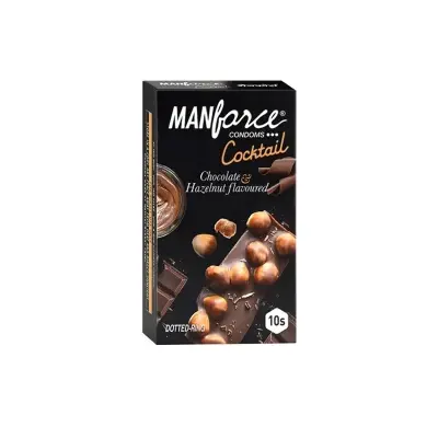 Picture of Manforce Cocktail Chocolate & Hazelnut Flavoured condom -10 Pcs