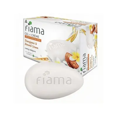 Picture of Fiama Frangipani & Almond Gel + Creme Moisturising Bar Soap 125g