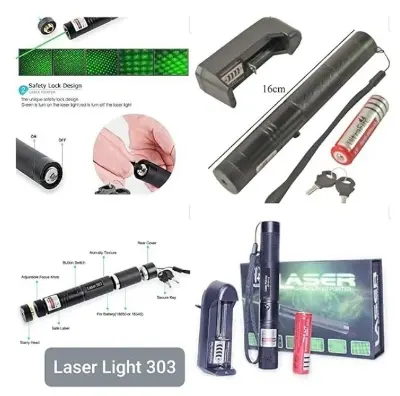 Picture of Rechargeable Laser Pinner Laser Light Adjustable Focus -Black
