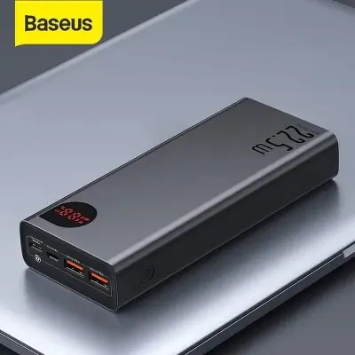 Picture of Baseus Adaman Metal Digital Display Quick Charge Power Bank (20000mAh, 22.5W). -Black