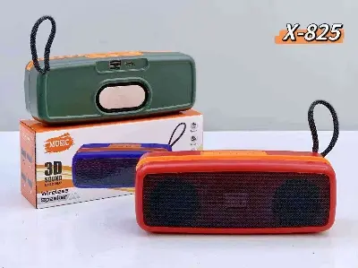 Picture of X-825 Portable Blue Tooth Speaker Column Stereo HiFi Heavy Bass Wireless Soundbar Subwoof Loudspeaker Supports TF USB FM Radio -Aqua