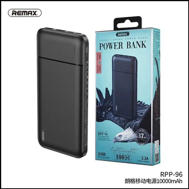 Picture of Remax RPP-96 10000mAh Lango Series Power Bank -Black