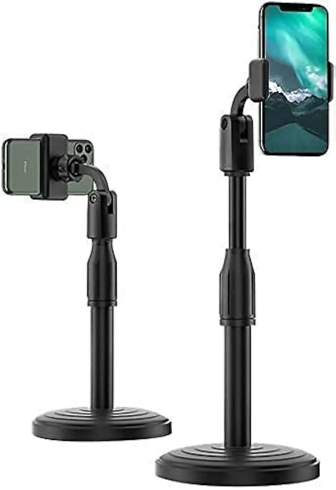 Picture of Microphone Stand With Mobile Holder, Tabletop -Black