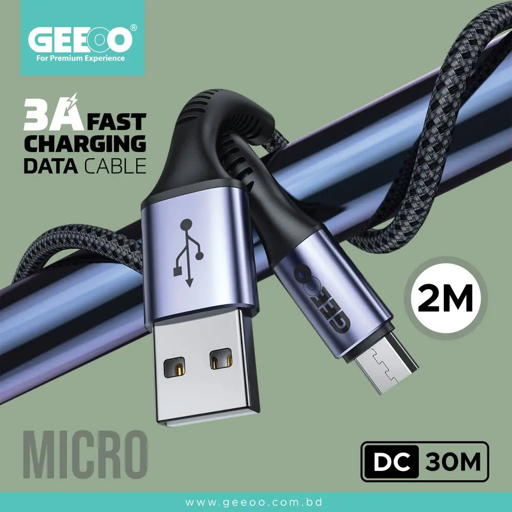 Picture of GEEOO Plus 120W Type-C Charging Data Cable. -Black