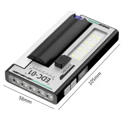 Picture of LED Ultra Bright Flashlight Waterproof Dustproof High Brightness Work Light -Black