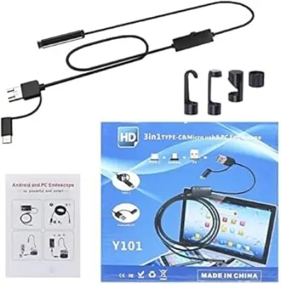 Picture of 3-In-1 inspection Endoscope Camera -Black