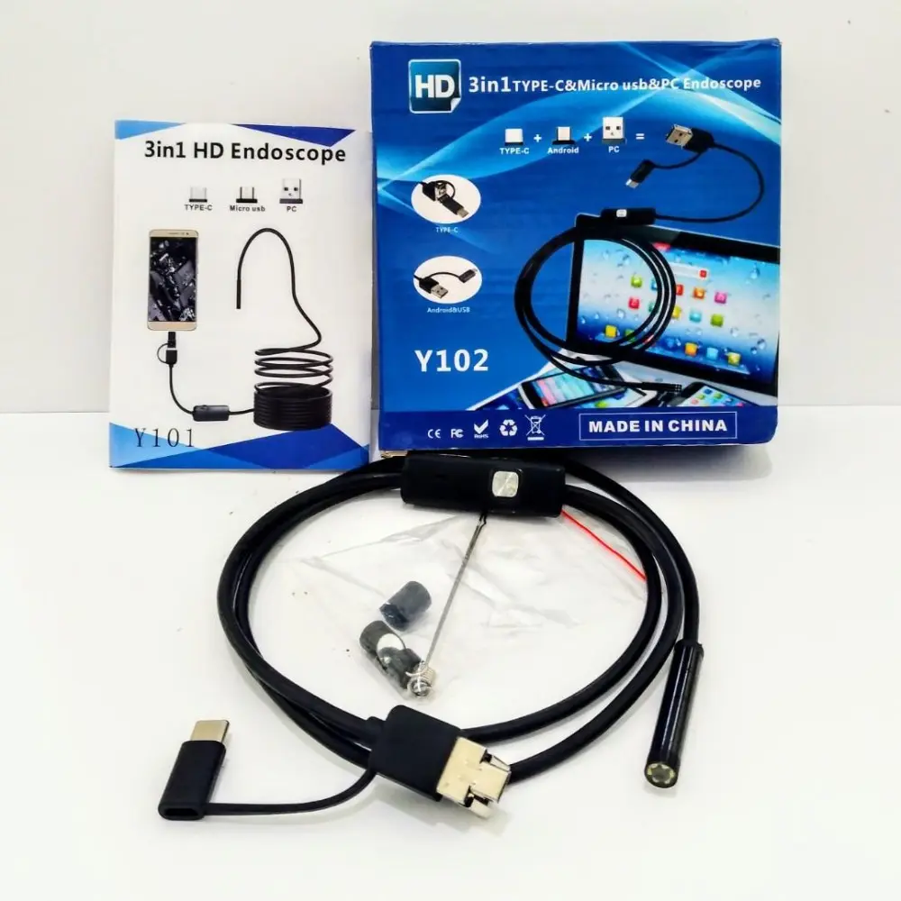 Picture of 3-In-1 inspection Endoscope Camera -Black