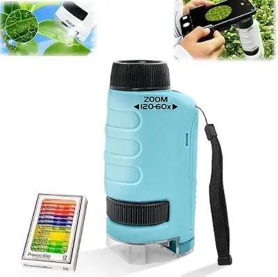 Picture of Pocket Microscope for Children, 50 x 250 x Portable