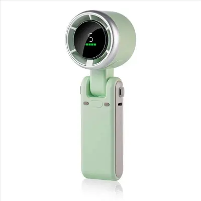 Picture of Portable Handheld Mini Fan, Foldable Powerful Winds Turbo Fan -Green