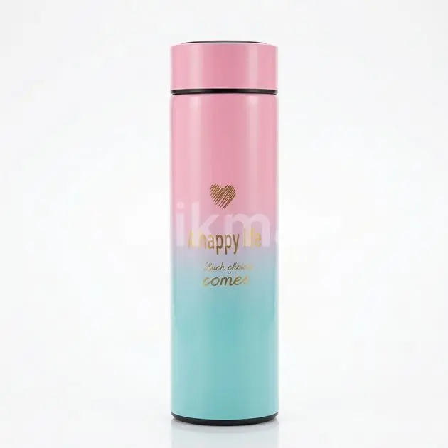 Picture of Waterbottle mixed 500ml with printing and color box-Pink