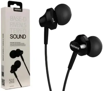 Picture of REMAX RM-501 BASS DRIVEN STEREO WIRED EARPHONE -Black