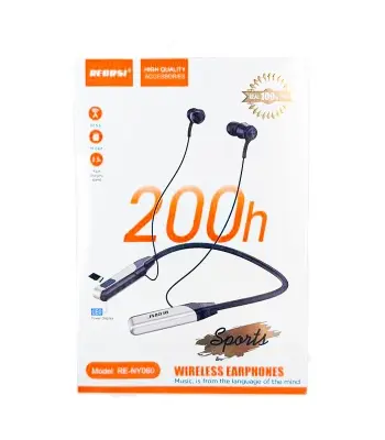 Picture of Regrsi RE-NY060 Wireless Neckband  Premium Edition -Black