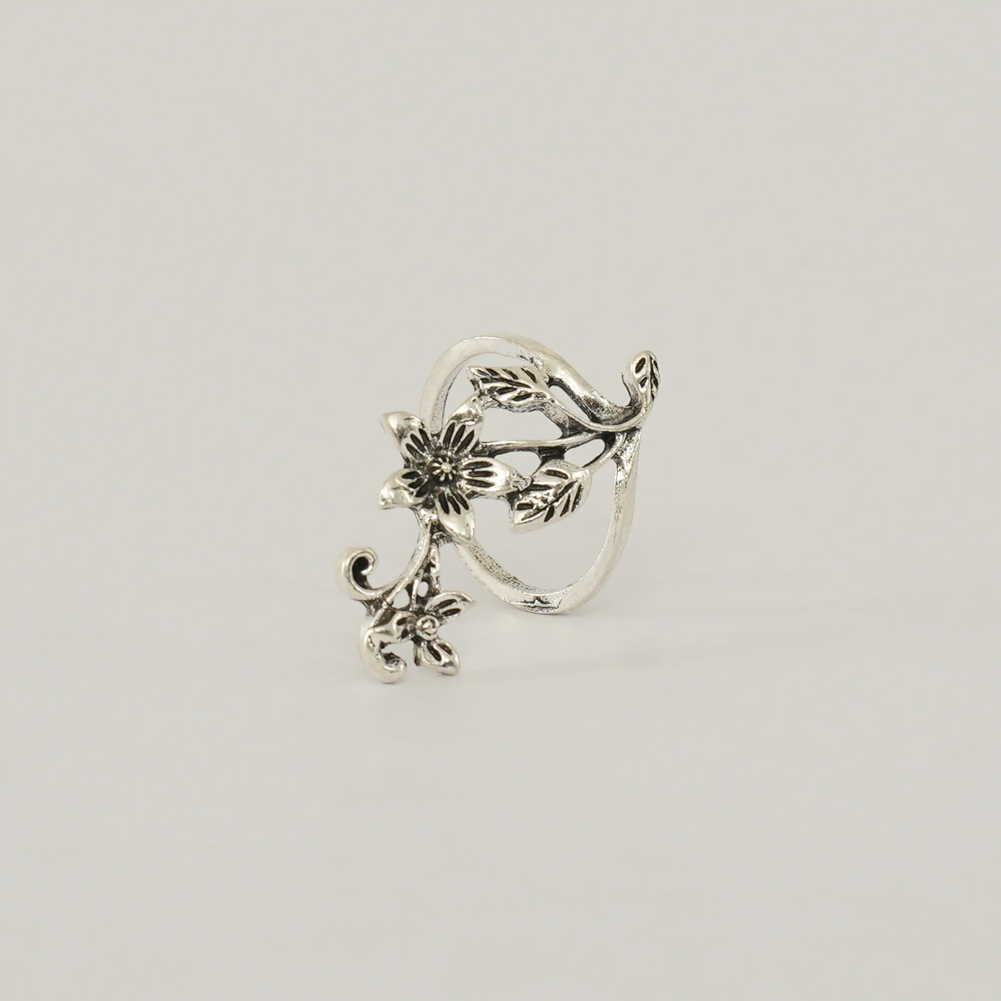 Picture of 4 set natural shape leaf finger ring set for women
