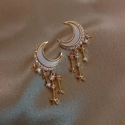 Picture of Tassel Moon Star Earrings